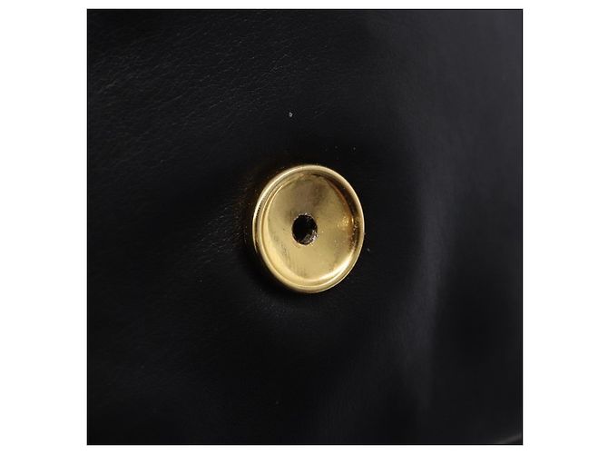 Borsa vita CHANEL COCO Mark Chain in pelle d'agnello nera e oro CC Auth bs18653 Nero D'oro - vista 18