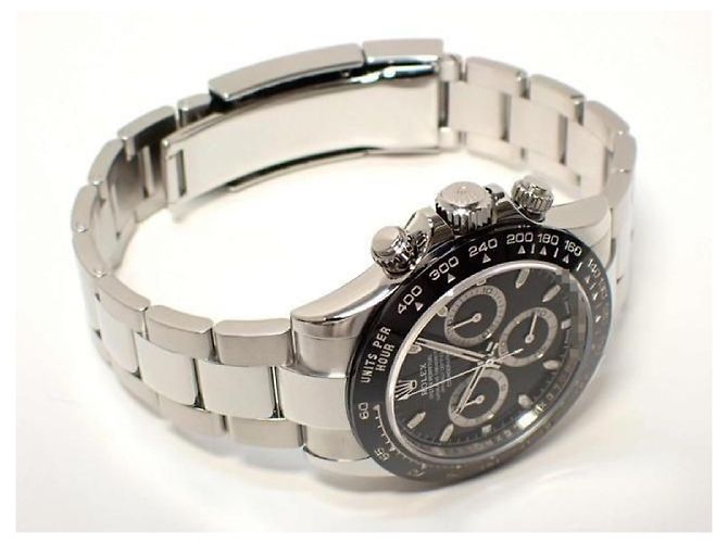 ROLEX Daytona quadrante nero 116500LN '19 Uomo Argento - vista 10