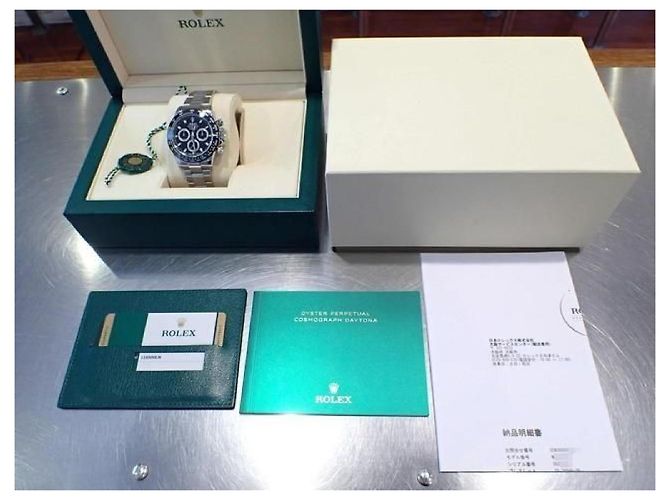 ROLEX Daytona quadrante nero 116500LN '19 Uomo Argento - vista 12