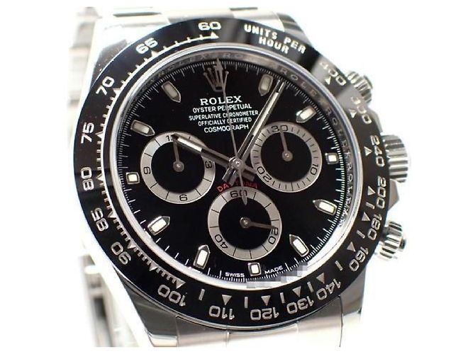 ROLEX Daytona quadrante nero 116500LN '19 Uomo Argento - vista 2