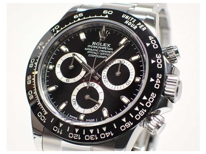ROLEX Daytona quadrante nero 116500LN '19 Uomo Argento - vista 3