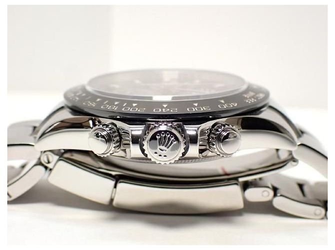 ROLEX Daytona quadrante nero 116500LN '19 Uomo Argento - vista 4
