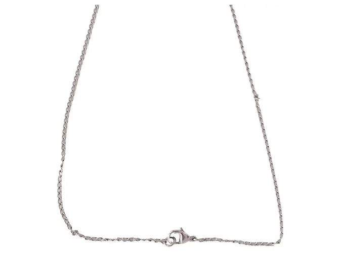 Collana Chanel in acciaio argento - vista 3