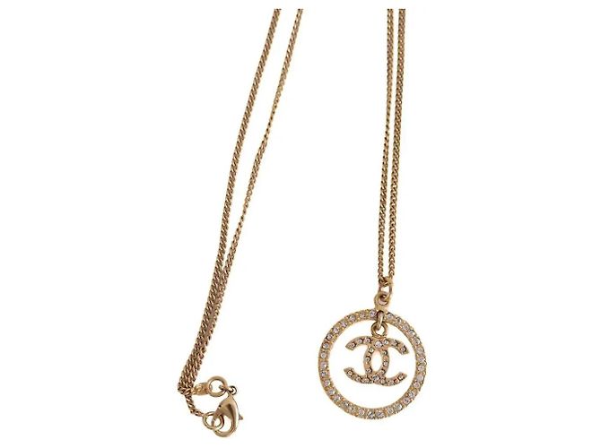 Collana Chanel oro in acciaio D'oro - vista 2