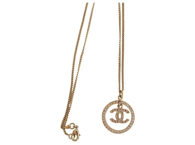 Collana Chanel oro in acciaio D'oro - vista 3