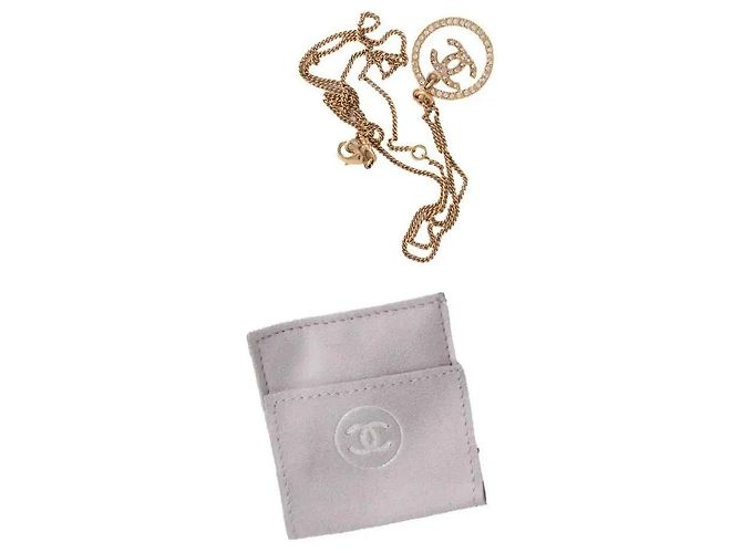 Collana Chanel oro in acciaio D'oro - vista 4