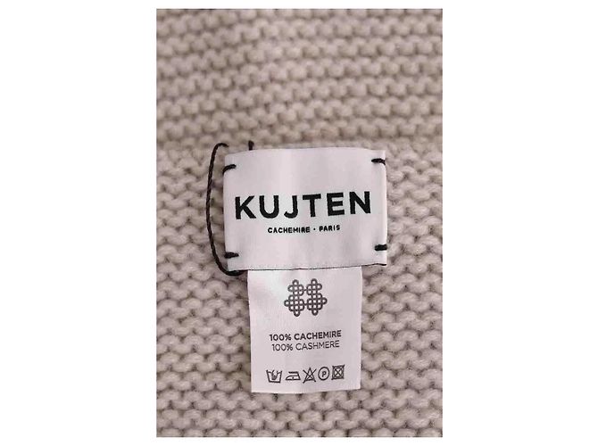 Autre Marque Bufanda Kujten de cachemira gris - vista 4