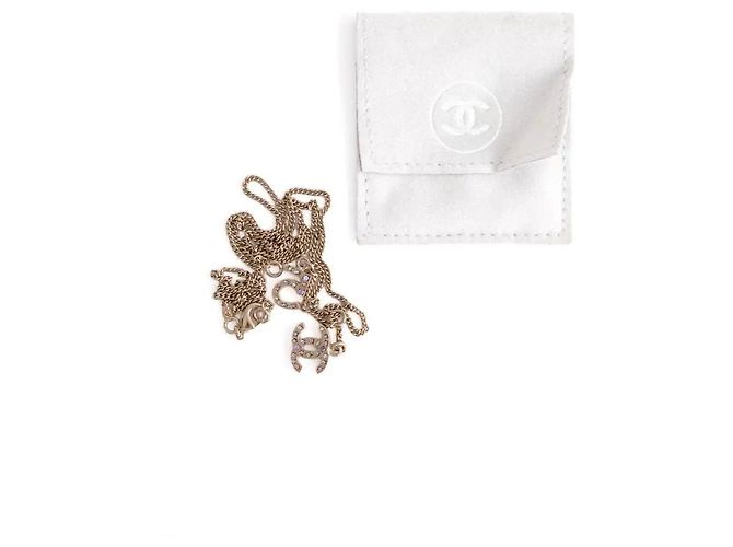 Collana Chanel dorata in acciaio D'oro - vista 5