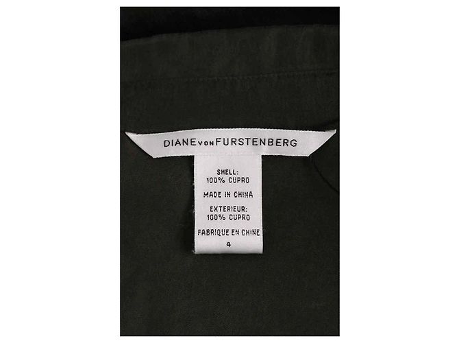Abito Diane Von Furstenberg kaki Cachi - vista 5