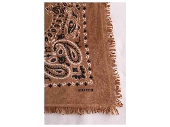 Autre Marque Kujten Quadratisches Tuch Kaschmir Camel Kamel - Ansicht 2