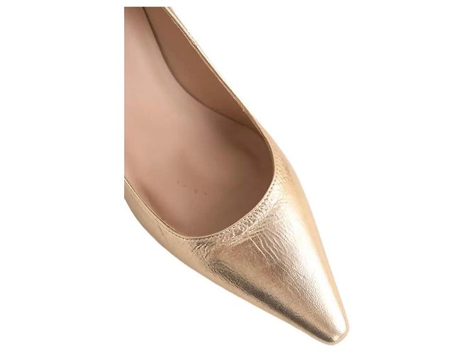 Décolleté Lk Bennett Floret in pelle dorate D'oro - vista 5