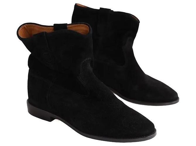 Stivaletti Isabel Marant Etoile in camoscio nero 39 - vista 3
