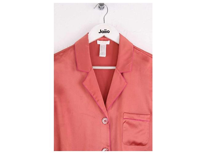 Pijama de seda Eres naranja - vista 2