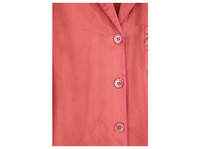 Pijama de seda Eres naranja - vista 3