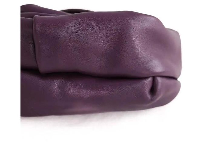 Mini mala de mão Burberry em couro roxa Roxo - vista 4
