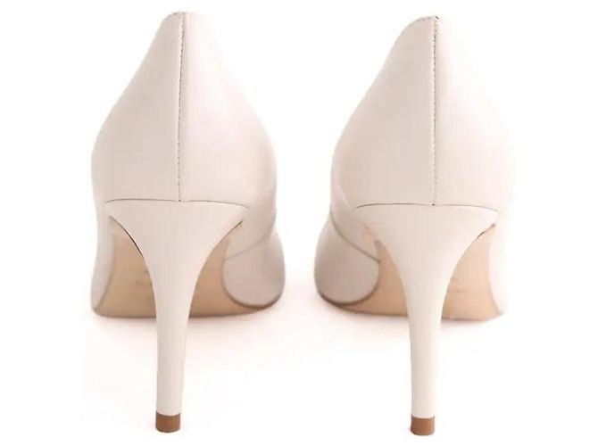 Lk Bennett Floret leather heels ecru Cream - view 2