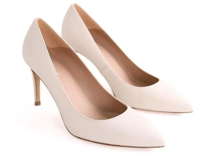Lk Bennett Floret leather heels ecru Cream - view 3