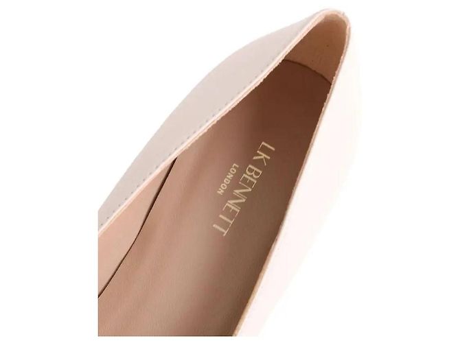 Lk Bennett Floret leather heels ecru Cream - view 5