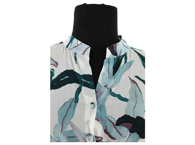 Tory Burch Kleid aus Baumwolle Grün XS - Ansicht 2
