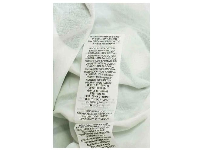 Tory Burch Kleid aus Baumwolle Grün XS - Ansicht 6