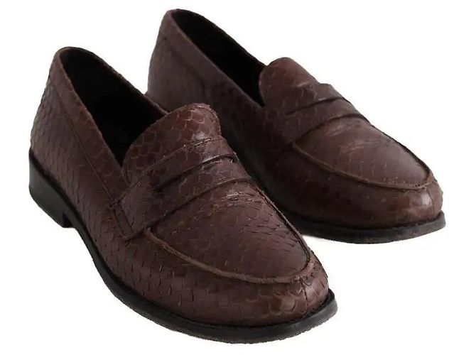 Mocassini Roseanna in pelle marrone - vista 3