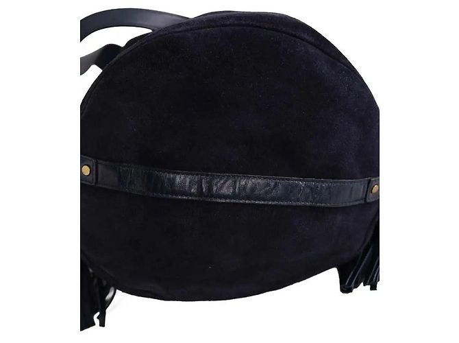 Isabel Marant Borsa a secchiello Silano blu navy - vista 4