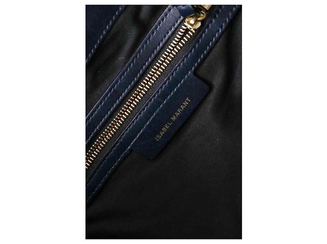 Isabel Marant Borsa a secchiello Silano blu navy - vista 5