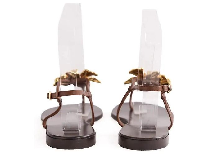 Sandali Giuseppe Zanotti in pelle marrone - vista 2