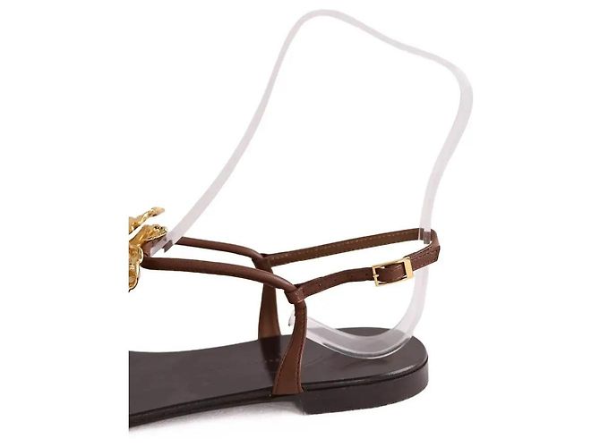 Sandali Giuseppe Zanotti in pelle marrone - vista 5