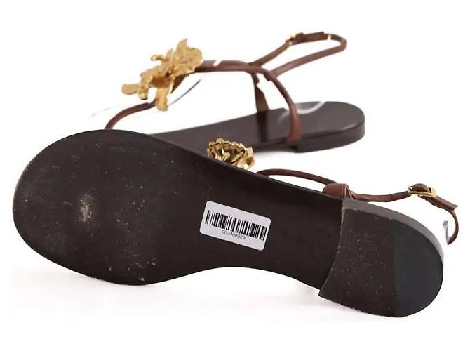 Sandali Giuseppe Zanotti in pelle marrone - vista 6
