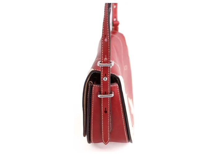 Ralph Lauren Borsa a tracolla Polo ID western saddle bag bordeaux Bordò - vista 2