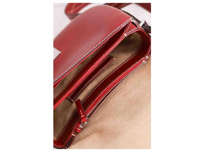Ralph Lauren Borsa a tracolla Polo ID western saddle bag bordeaux Bordò - vista 6