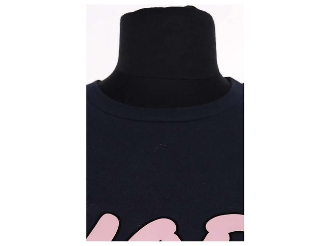 Autre Marque Camiseta de algodón azul KAWS Dior - vista 2