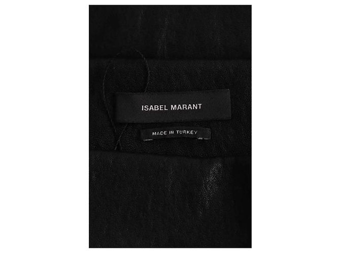 Isabel Marant Schwarzer Leder Minirock - Ansicht 5