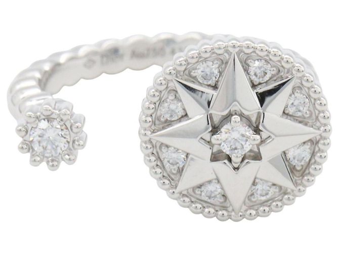 Anillo Christian Dior Dior Rose Devan Diamond Band Plata - vista 2