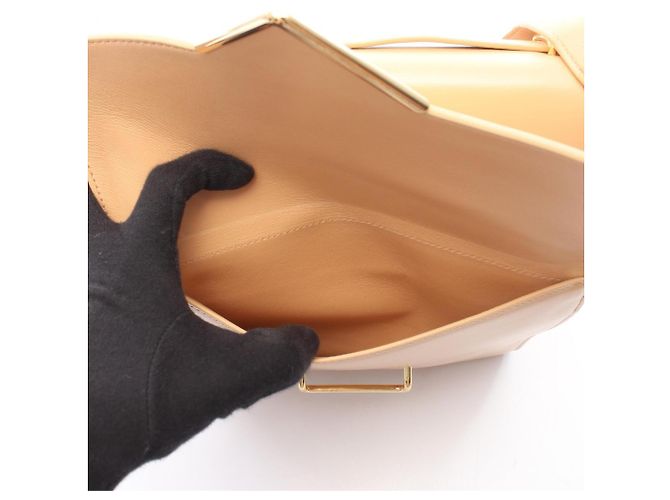 Bottega Veneta Borsa a tracolla The Clip Beige - vista 4