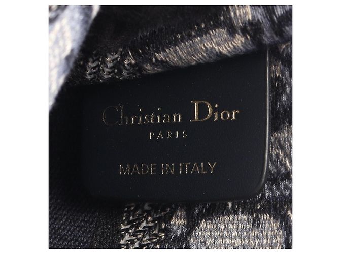 Borsa a mano Christian Dior Dior BOOK TOTE Mini Crudo Blu navy - vista 4