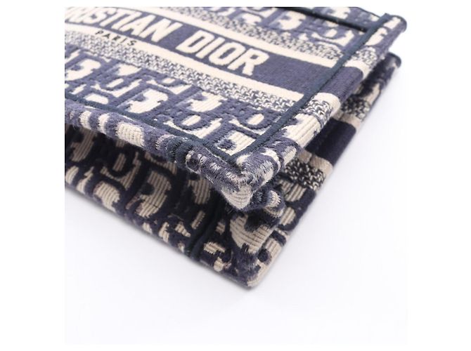 Borsa a mano Christian Dior Dior BOOK TOTE Mini Crudo Blu navy - vista 5