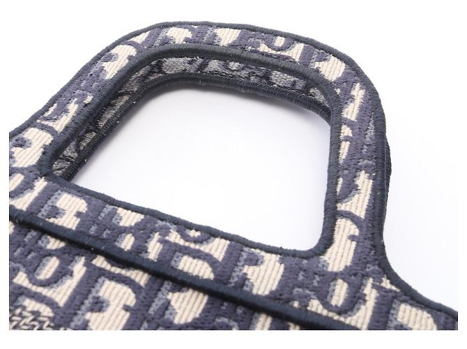 Borsa a mano Christian Dior Dior BOOK TOTE Mini Crudo Blu navy - vista 6