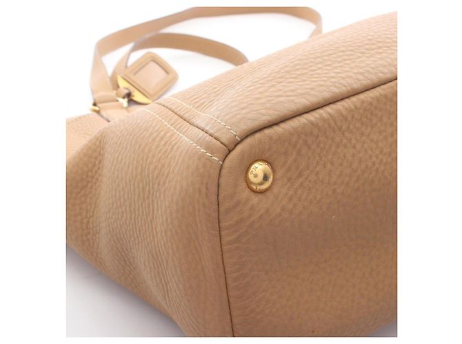 Bolso Tote Prada de piel beige - vista 16