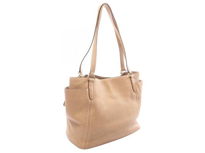 Bolso Tote Prada de piel beige - vista 2