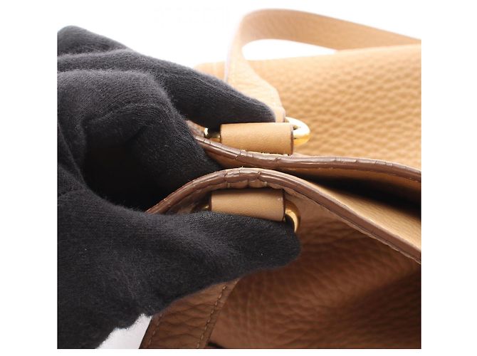Bolso Tote Prada de piel beige - vista 7