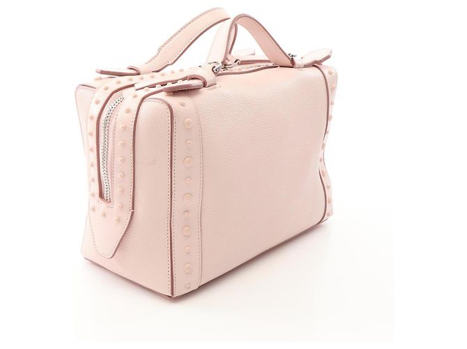 Borsa a mano 2-Way Tod's Gommini in pelle rosa - vista 2