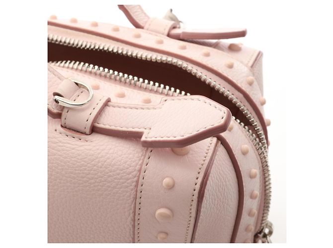 Borsa a mano 2-Way Tod's Gommini in pelle rosa - vista 6