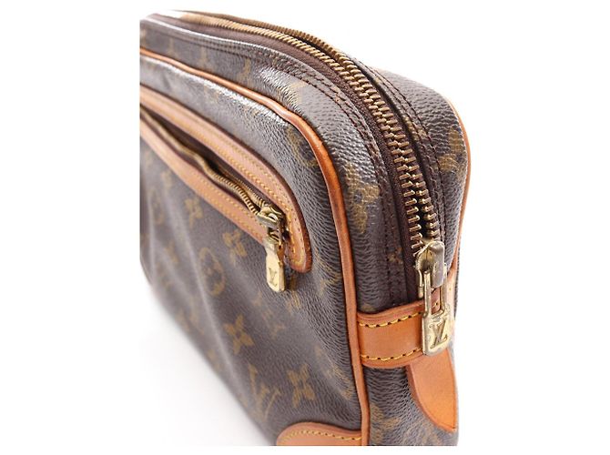 Borsa a pochette Louis Vuitton Marly Dragonne Marrone - vista 9