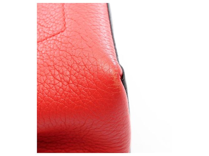Bolsa de Mão 2-Way Louis Vuitton Lockme Ever BB Preto Vermelho Cru - vista 11