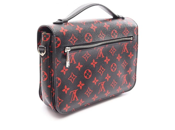 Louis Vuitton Pochette Metis MM Monogram Infra Rouge Schwarz Rot - Ansicht 2