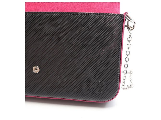 Pochette Félicie Borsa Louis Vuitton Pochette Felicie Nero Rosa - vista 7