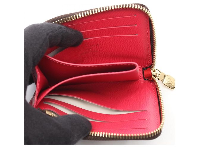 Louis Vuitton Portefeuille Noir Compact Wallet Marrone - vista 3