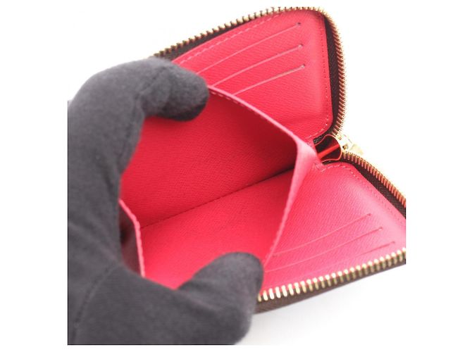 Louis Vuitton Portefeuille Noir Compact Wallet Marrone - vista 4